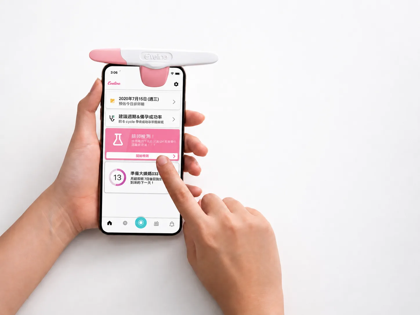 Eveline app strip-scan guidance